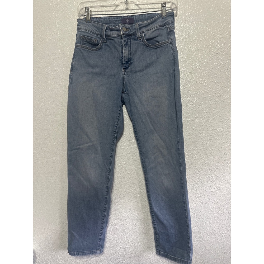 NYDJ Ami Skinny Jeans Womens 6 Medium Wash Blue Lift Tuck Technology Stretch